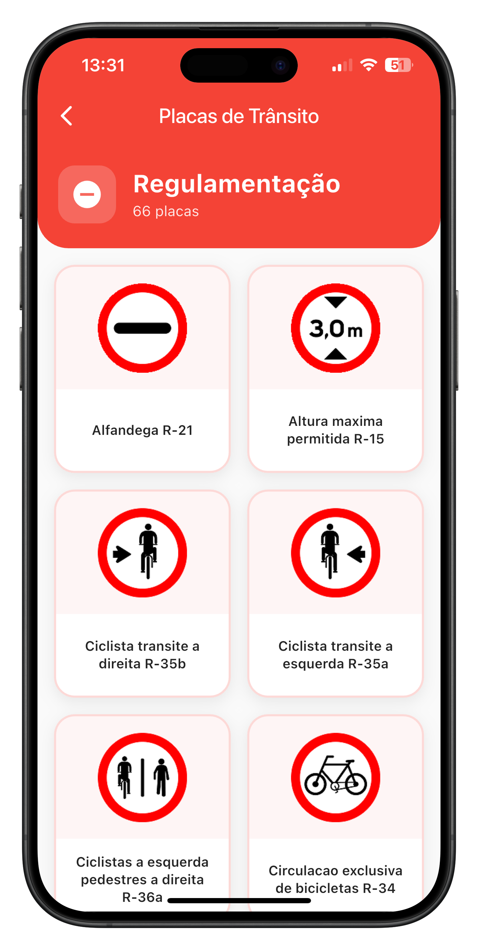 Treino de placas no Simulado DETRAN